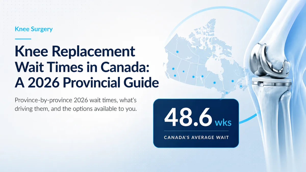 Knee Replacement Wait Times in Canada — 48.6 weeks average wait